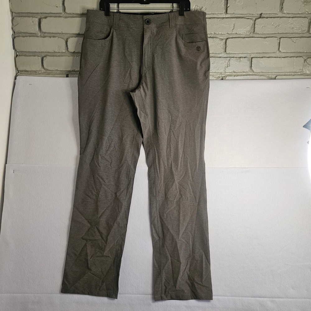 Born Primitive Mens Outdoor Performance Pants Brown Heather 36/33 Stretch Hiking